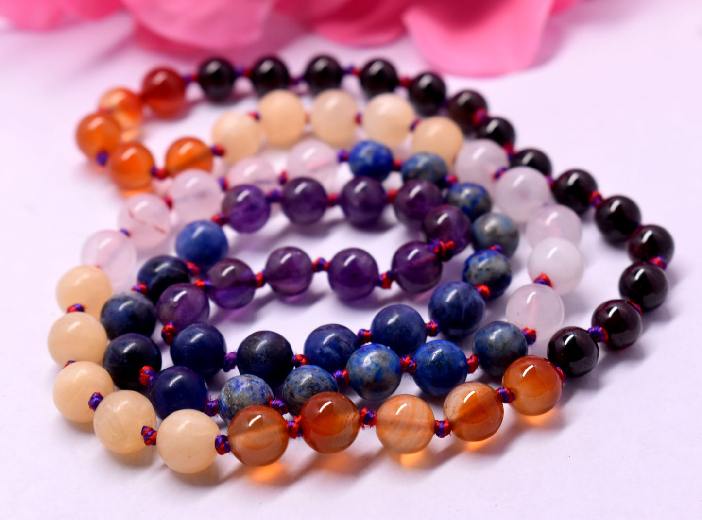 7 Chakra Knotted Mala