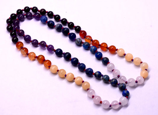 7 Chakra Knotted Mala