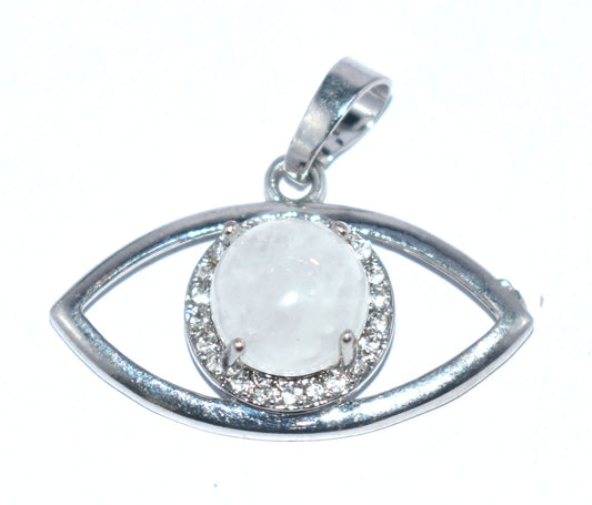 White Crystal Locket, {Weight - 8.15 Gram}