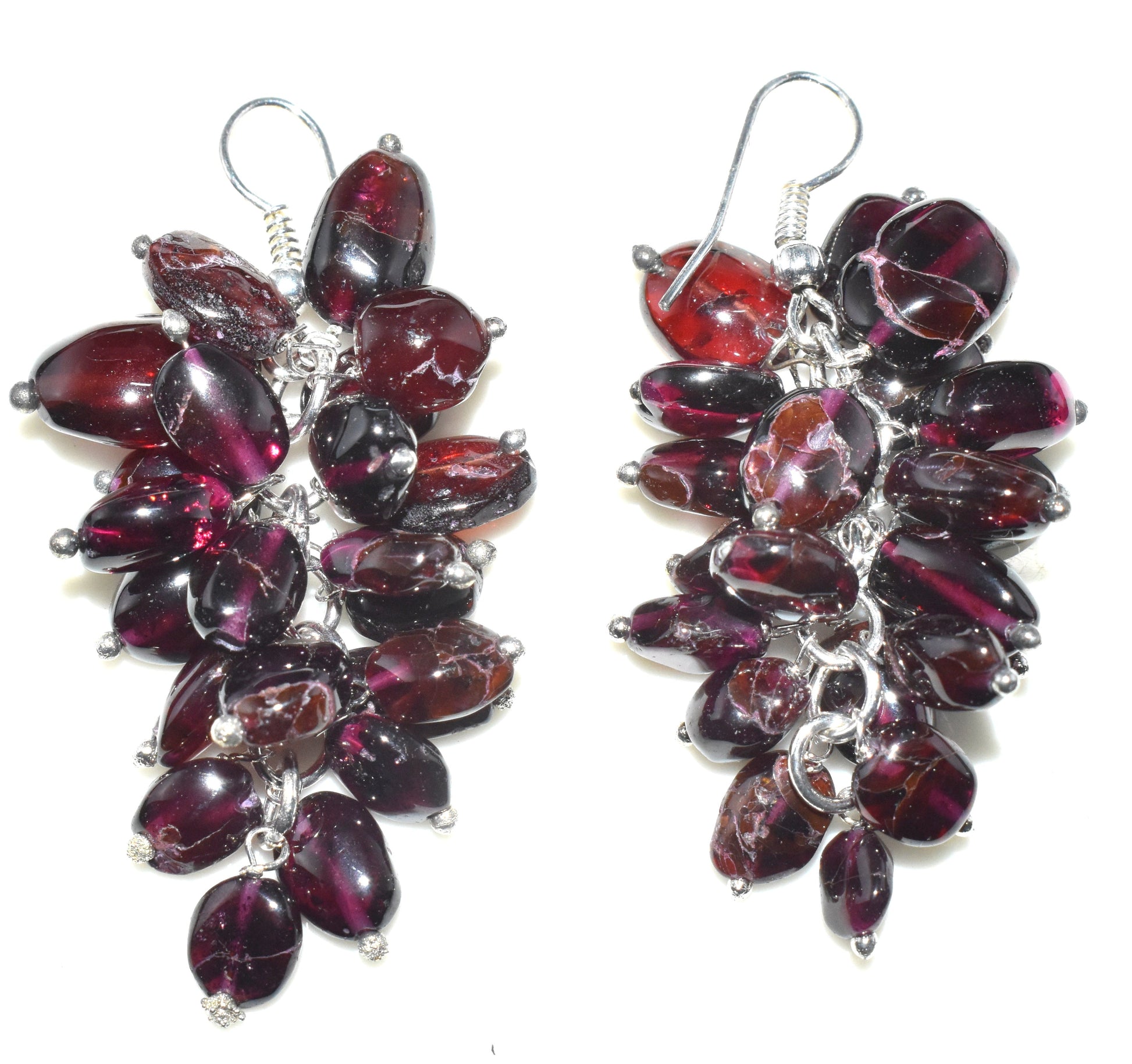 Garnet Ear Hanging, {Earrings}