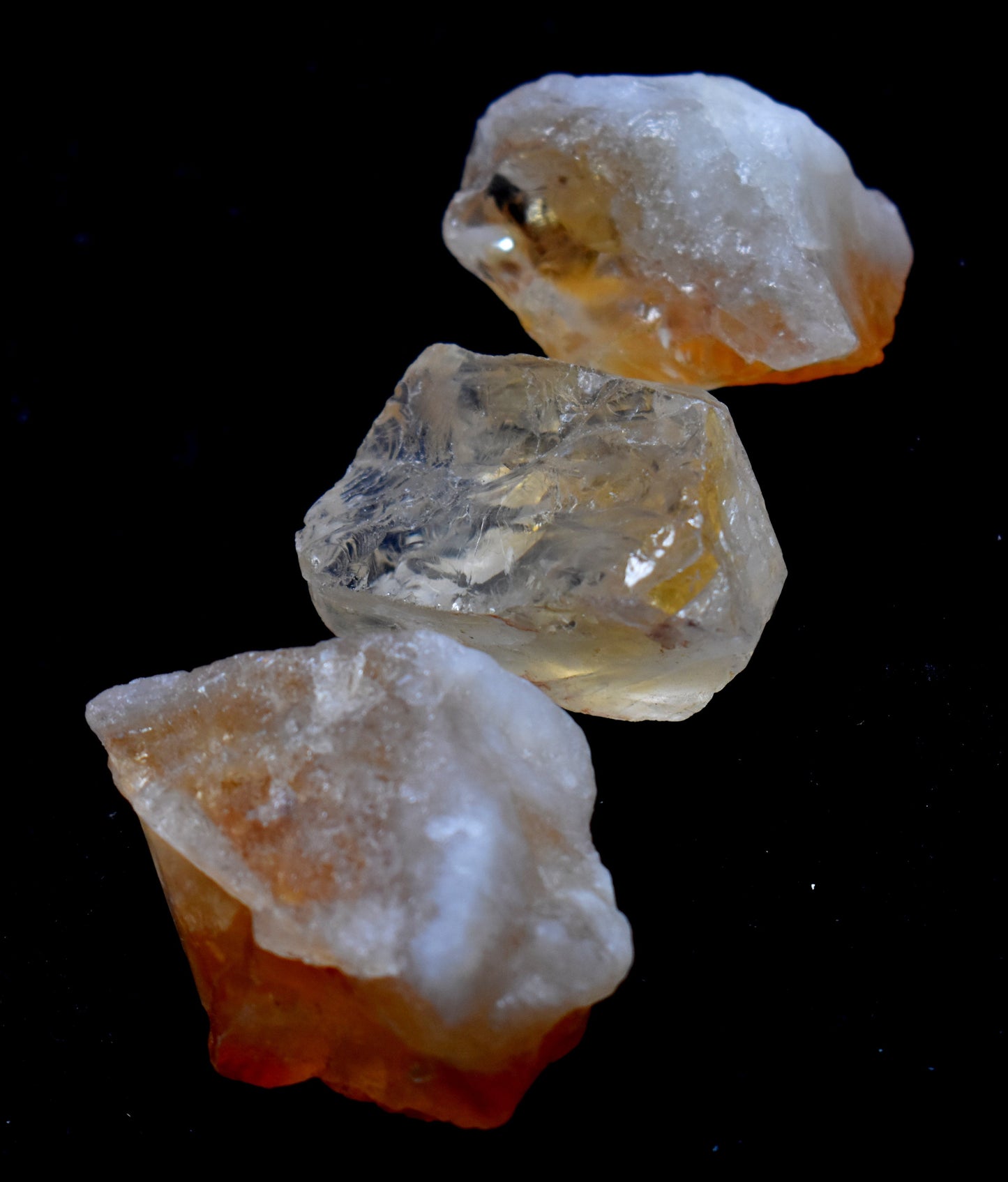 Natural Citrine Crystal Rough Chunks - Raw unpolished yellow citrine gemstones, known for attracting prosperity, boosting energy, and enhancing personal vitality. Perfect for meditation, home decor, and spiritual practices to promote abundance and success.