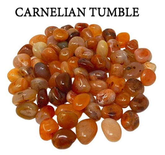 Carnelian Rocks Polish Tumble, Carnelian Pocket Stone, {1.00 KG}