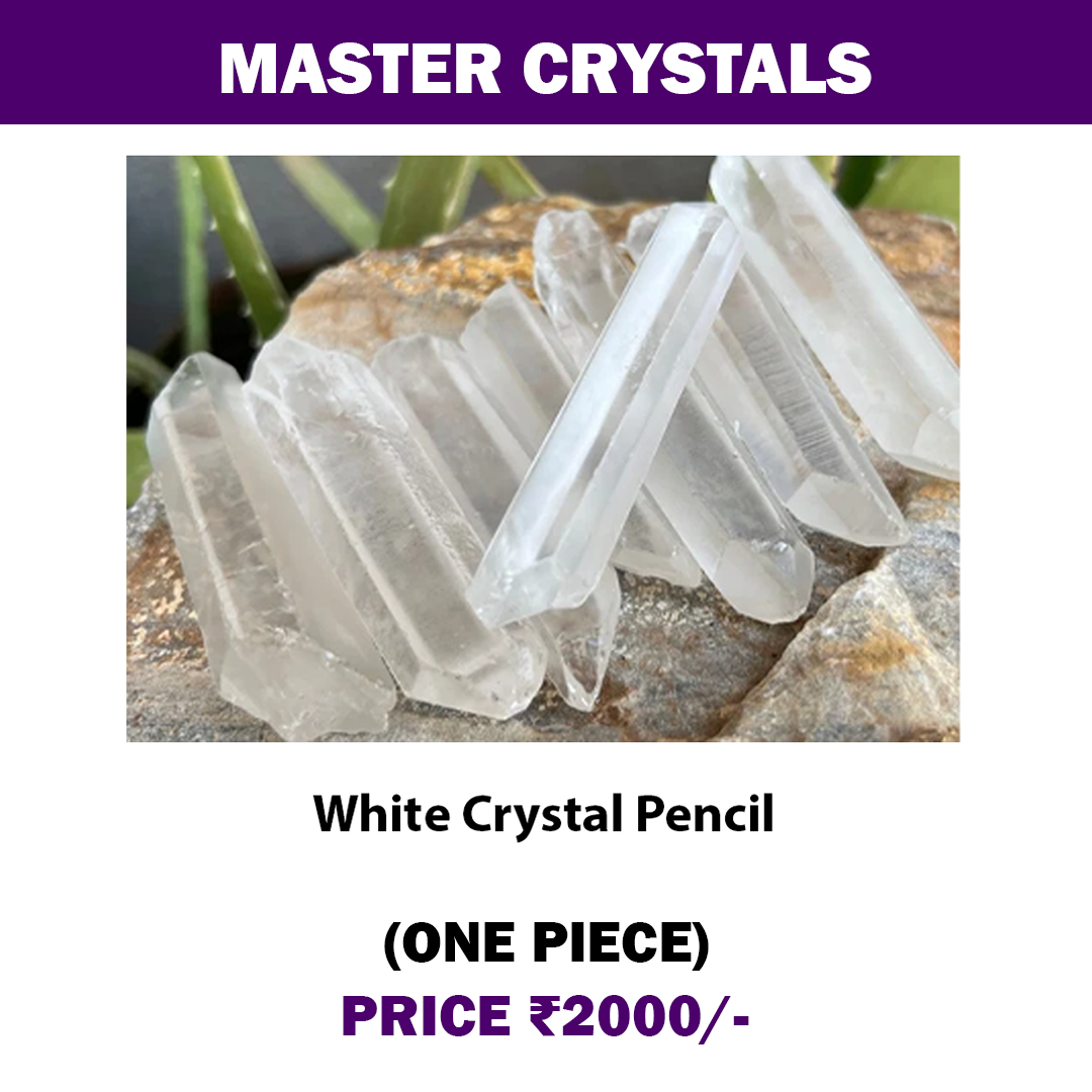 White Rock crystal terminated pencil - genuine spiritual mineral stone