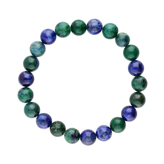 Azurite Malachite Bead Adjustable Bracelet