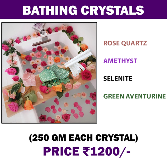 Bathing Crystal Worry Stone, Rose Quartz, Amethyst, Selenite, Green Aventurine, Palm Stone,