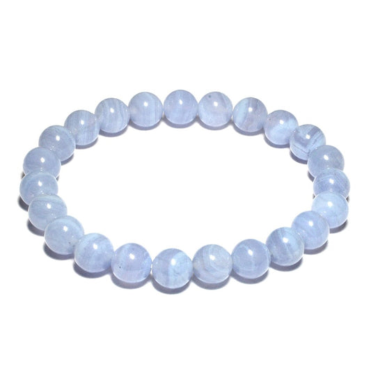 Blue Lace Agate Adjustable Bracelet For Men And Women