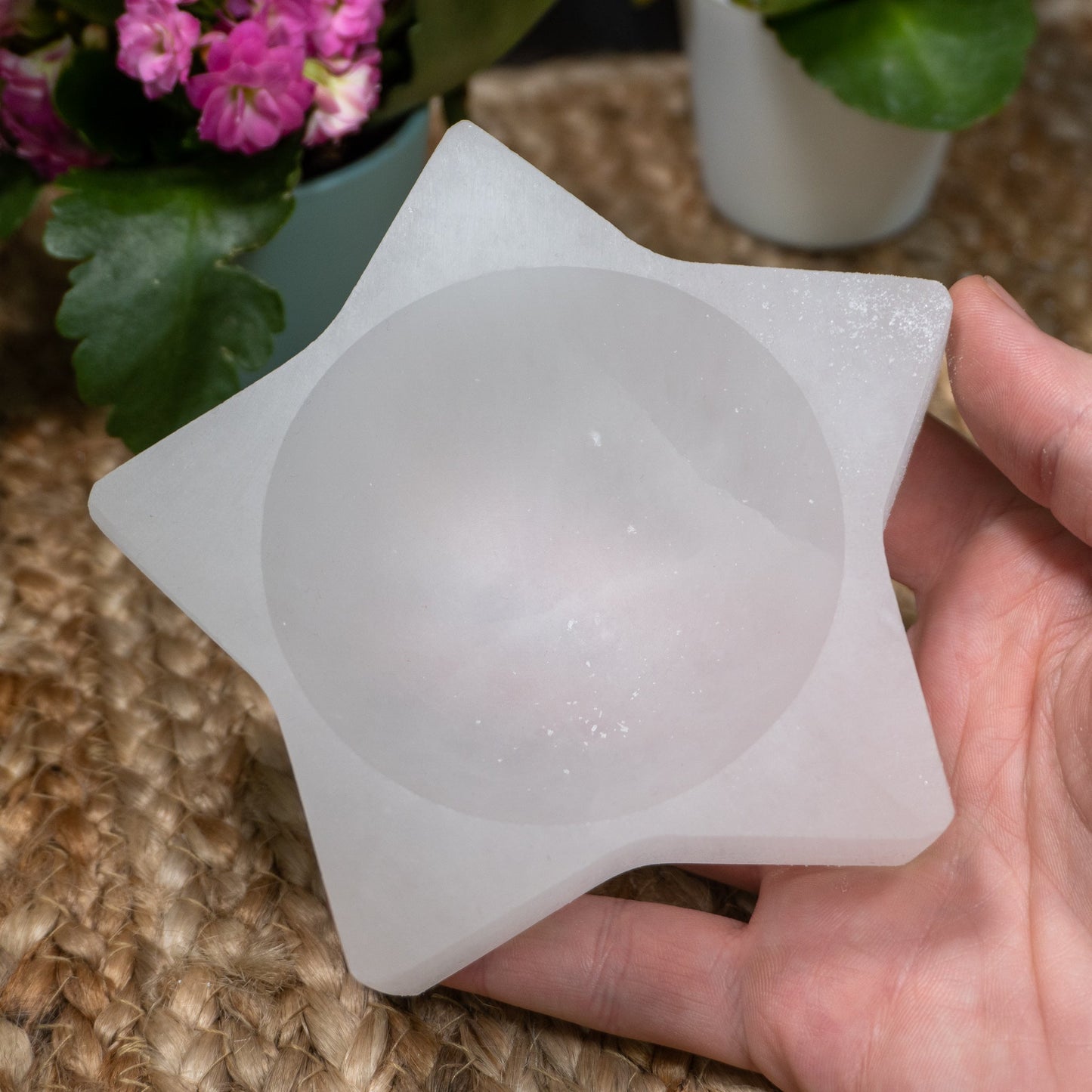 Selenite Star Bowl {279.85 Gram}