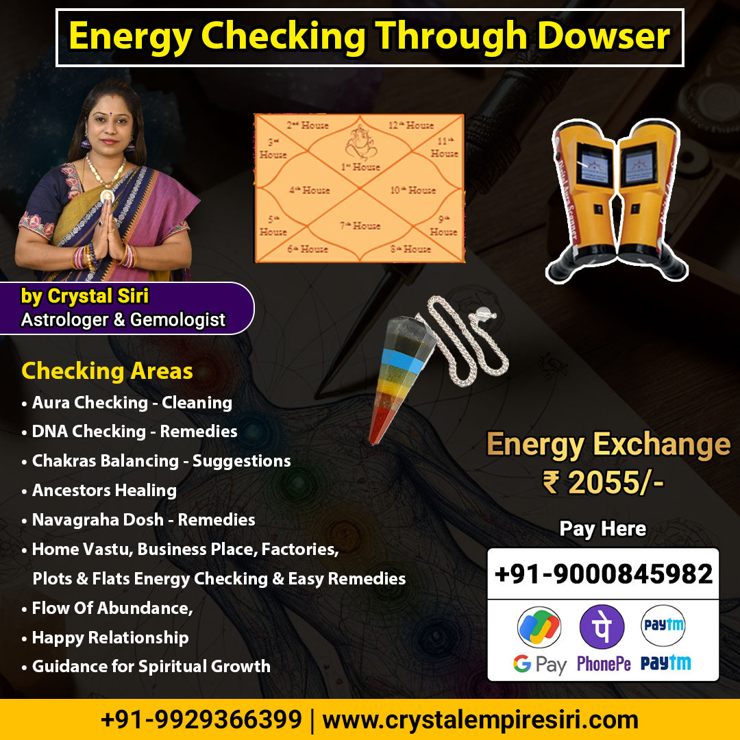 Energy Checking Through Dowser By Crystal Siri