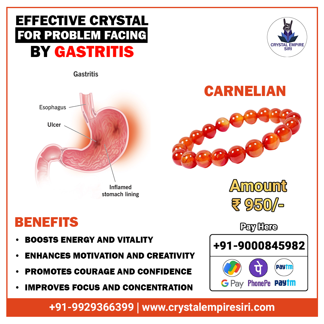 Gastritis Problem | Crystal For Remedies|