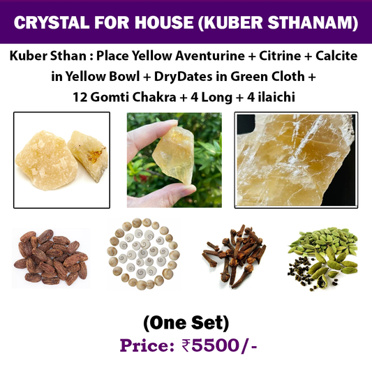 Crystal For House { Kuber Sthanam },