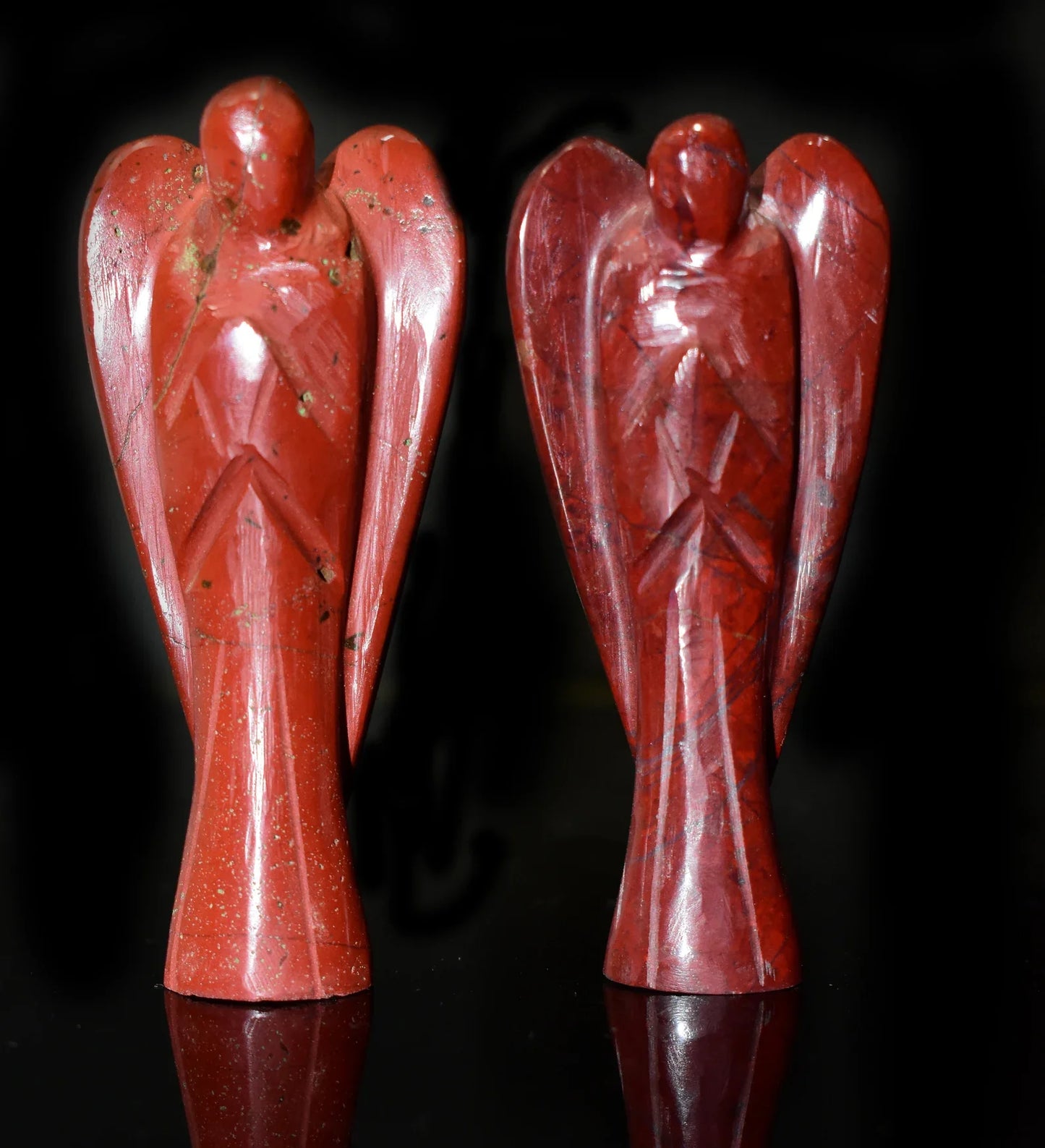 Beautiful Red Jasper Angel 2'' Inch