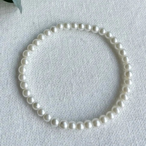 Genuine Pearl Bead Bracelet,