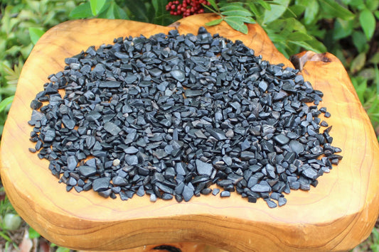 Black Tourmaline Loose Gemstone Un Cut Chips, {1.00 Kg}