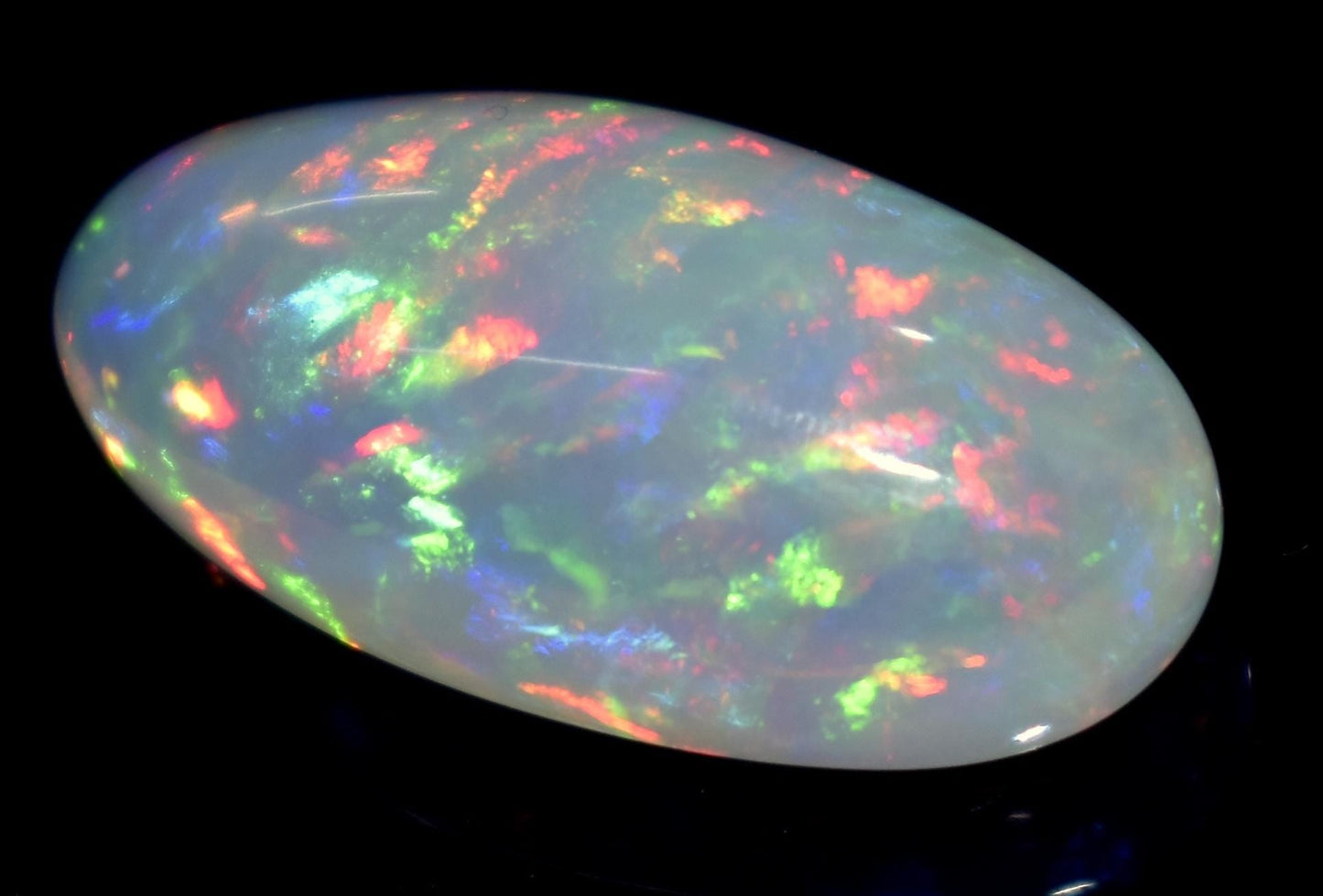 Opal, 100% Natural Ethiopian Opal, Oval Welo Fire Cabochon Loose Gemstone, 14.00 Carat, Size-24.5x12.5x8.5mm, For Jewelry Making,