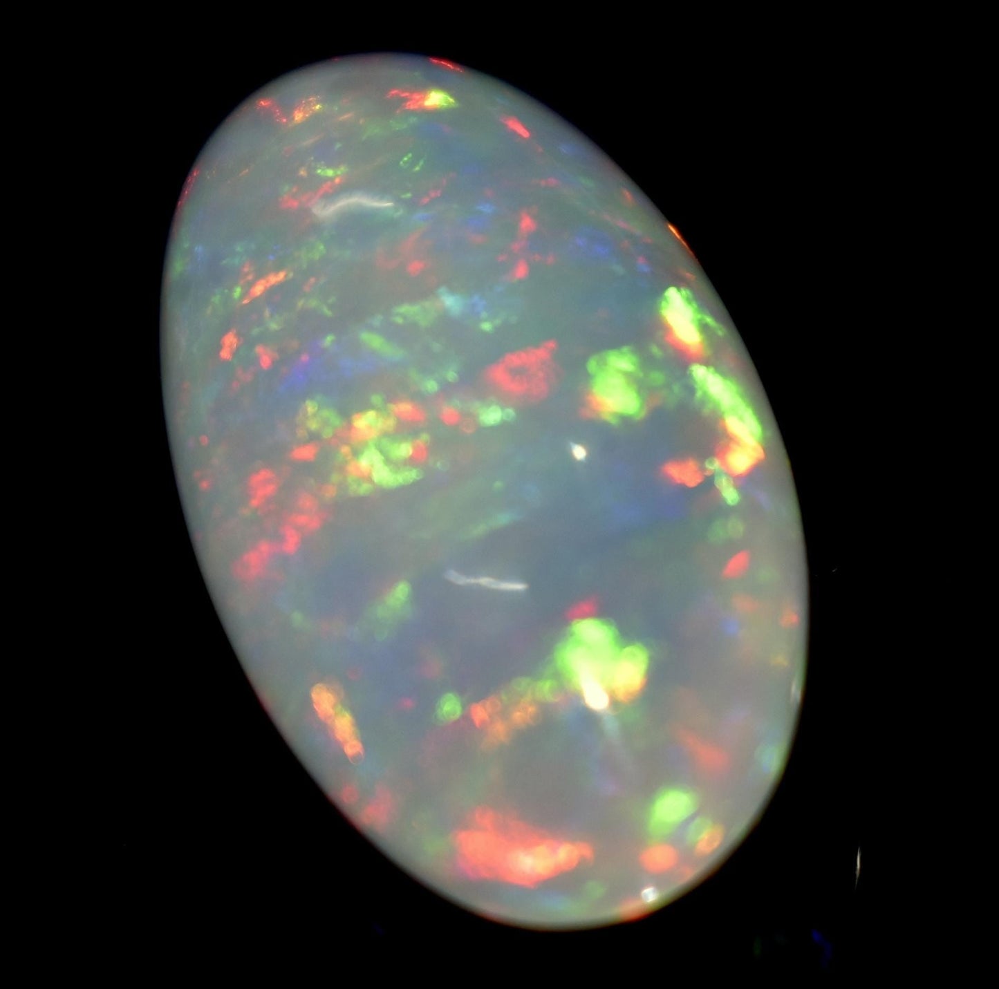 Opal, 100% Natural Ethiopian Opal, Oval Welo Fire Cabochon Loose Gemstone, 14.00 Carat, Size-24.5x12.5x8.5mm, For Jewelry Making,