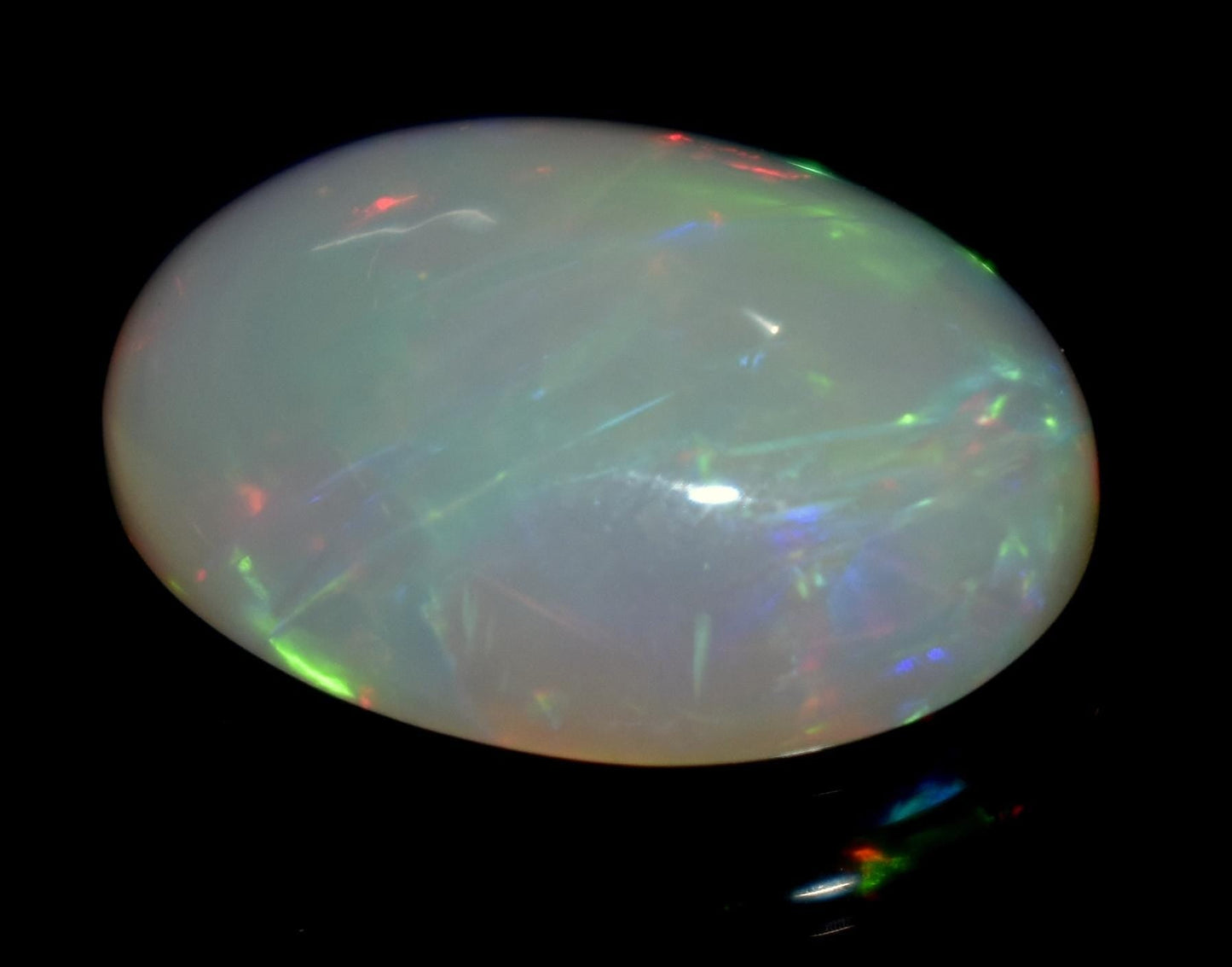 Opal, 100% Natural Ethiopian Opal, Oval Welo Fire Cabochon Loose Gemstone, 5.70 Carat, Size-16x11.5x6mm, For Jewelry Making,