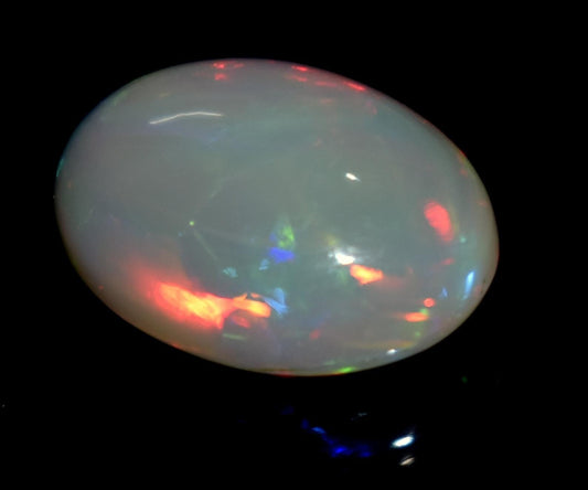 Opal, 100% Natural Ethiopian Opal, Oval Welo Fire Cabochon Loose Gemstone, 5.70 Carat, Size-16x11.5x6mm, For Jewelry Making,