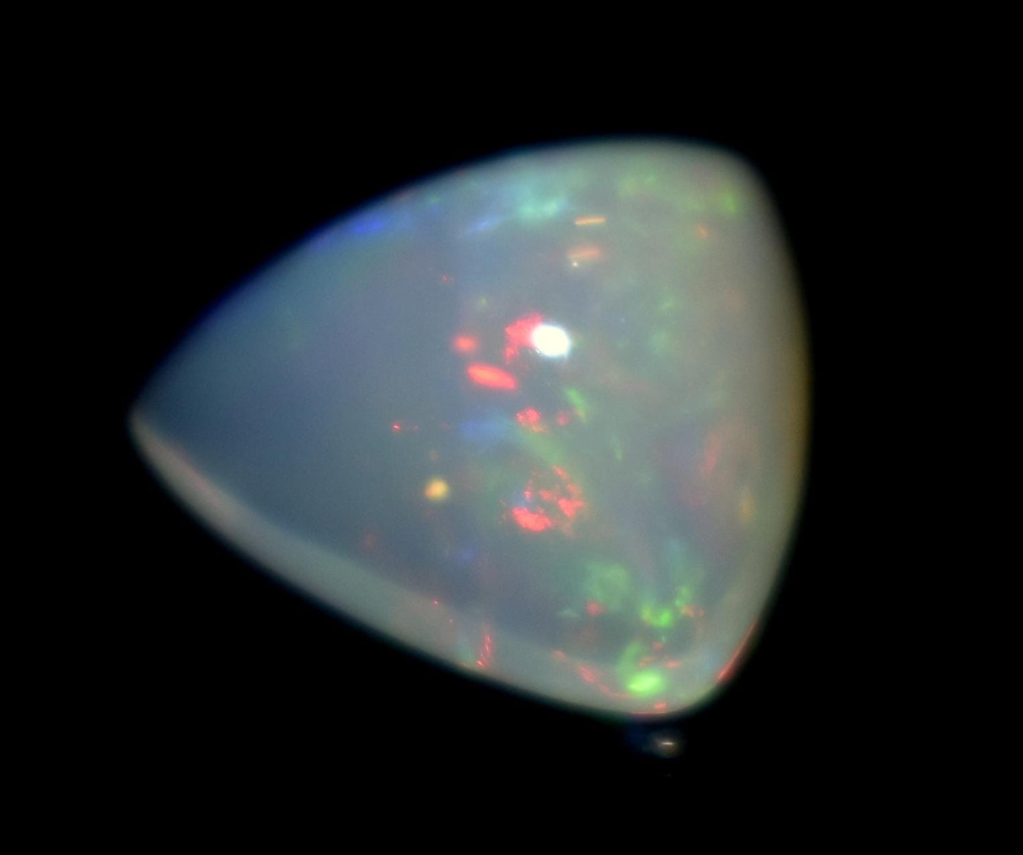 100% Natural Ethiopian Opal, Trillion Cabochon Loose Gemstone, 3.70 Carat, Size-12x11.5x6.5mm, For Jewelry Making,