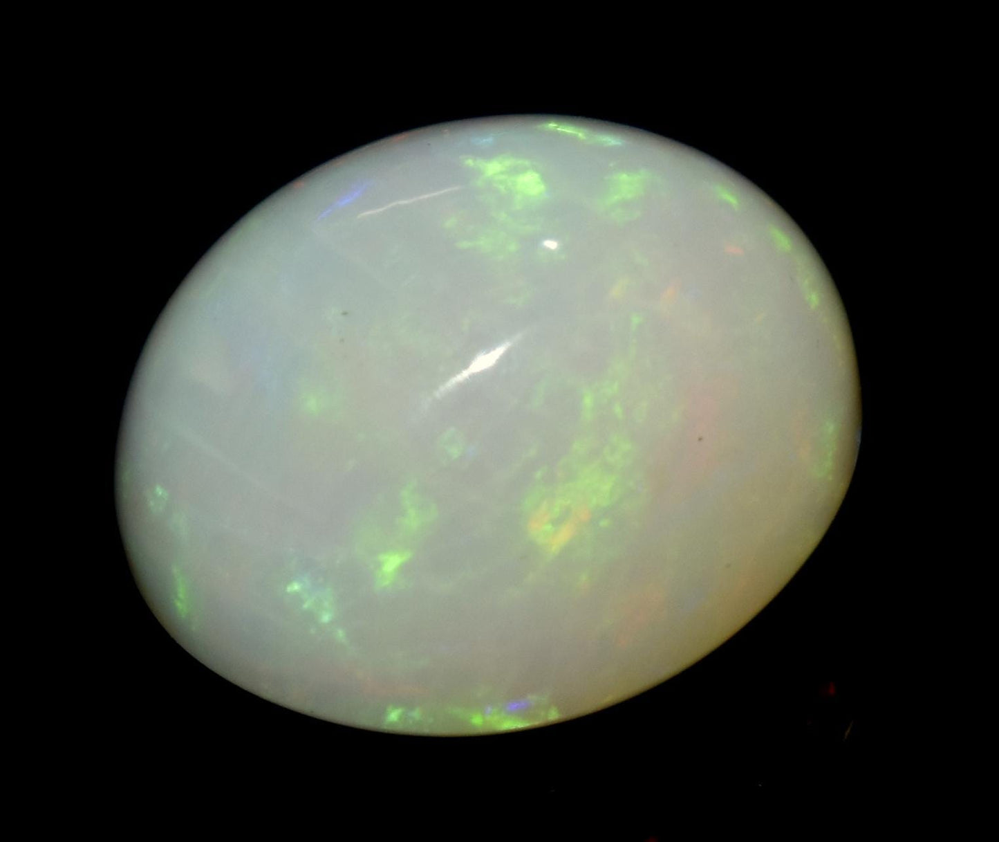 100% Natural Ethiopian Opal, Oval Cabochon Loose Gemstone, 7.50 Carat, Size-14.5x12x9mm, For Jewelry Making, Gift For Her,