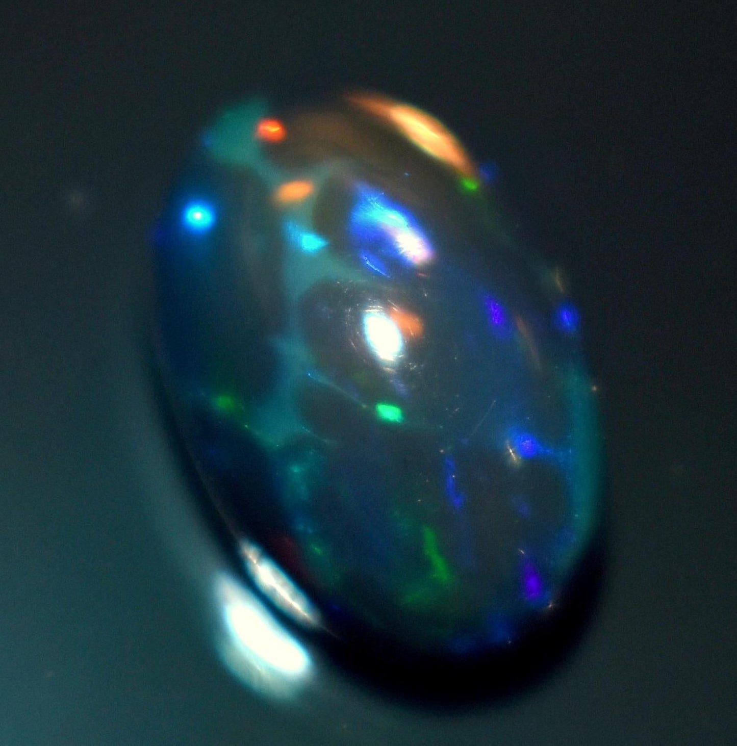 Opal, Natural Black Ethiopian Opal, Oval Welo Fire Cabochon Loose Gemstone, 3.15 Carat, Size-7.5x12x6.5mm, For Jewelry Making,