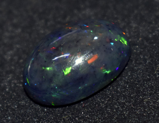 Opal, 100% Natural Black Opal, Oval Welo Fire, Cabochon Loose Gemstone, 10.00 Ct, Size-14x20x8mm, For Jewelry Making, Gift For Her,