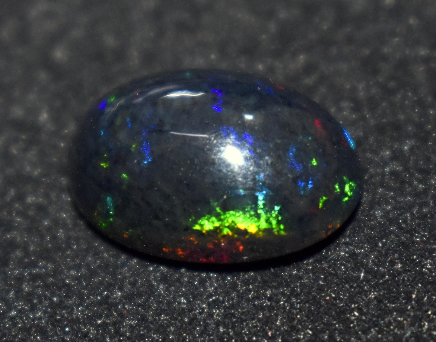 Opal, 100% Natural Black Opal, Oval Welo Fire, Cabochon Loose Gemstone, 4.80 Ct, Size-15.5x11x7mm, For Jewelry Making, Gift For Her,