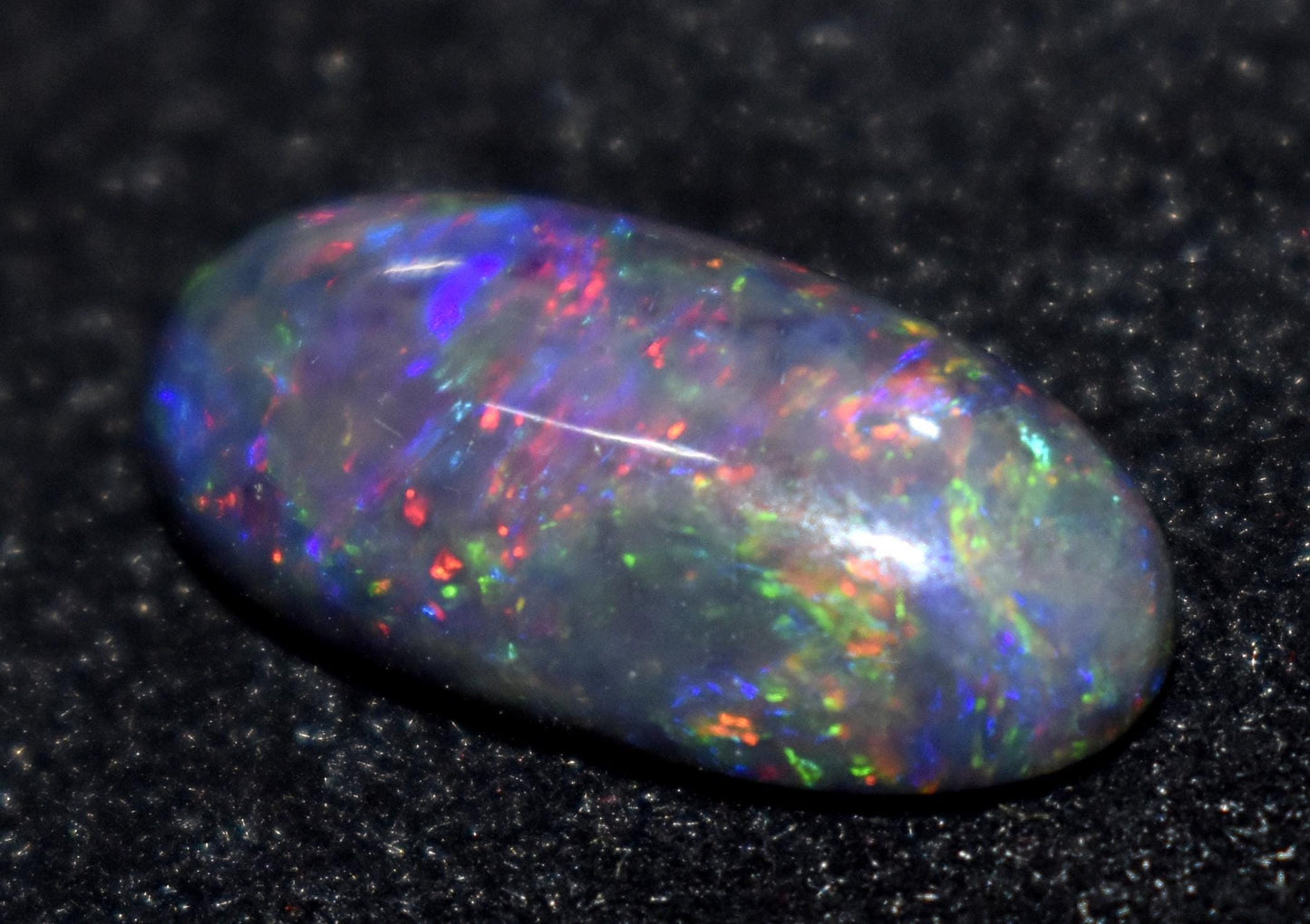 Opal, 100% Natural Black Opal, Oval Welo Fire, Cabochon Loose Gemstone, 4.50 Ct, Size-9x18.5x5mm, For Jewelry Making, Gift For Her,