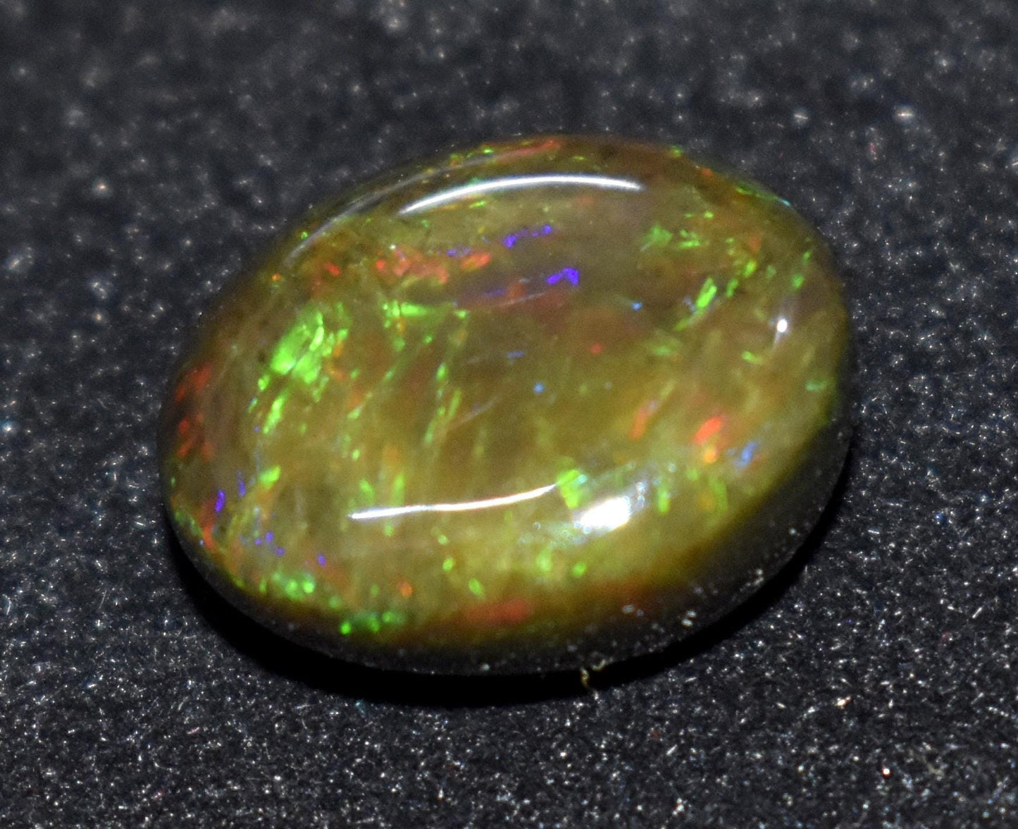 100% Natural Black Opal, Oval Welo Fire, Cabochon Loose Gemstone, 11.15 Ct, Size-14X17X8mm , For Jewelry Making, Gift For Her,