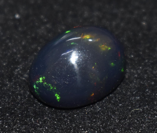 100% Natural Black Opal, Oval Welo Fire, Cabochon Loose Gemstone, 4.10 Ct, Size-9.5x14.5x5mm, For Jewelry Making, Gift For Her,