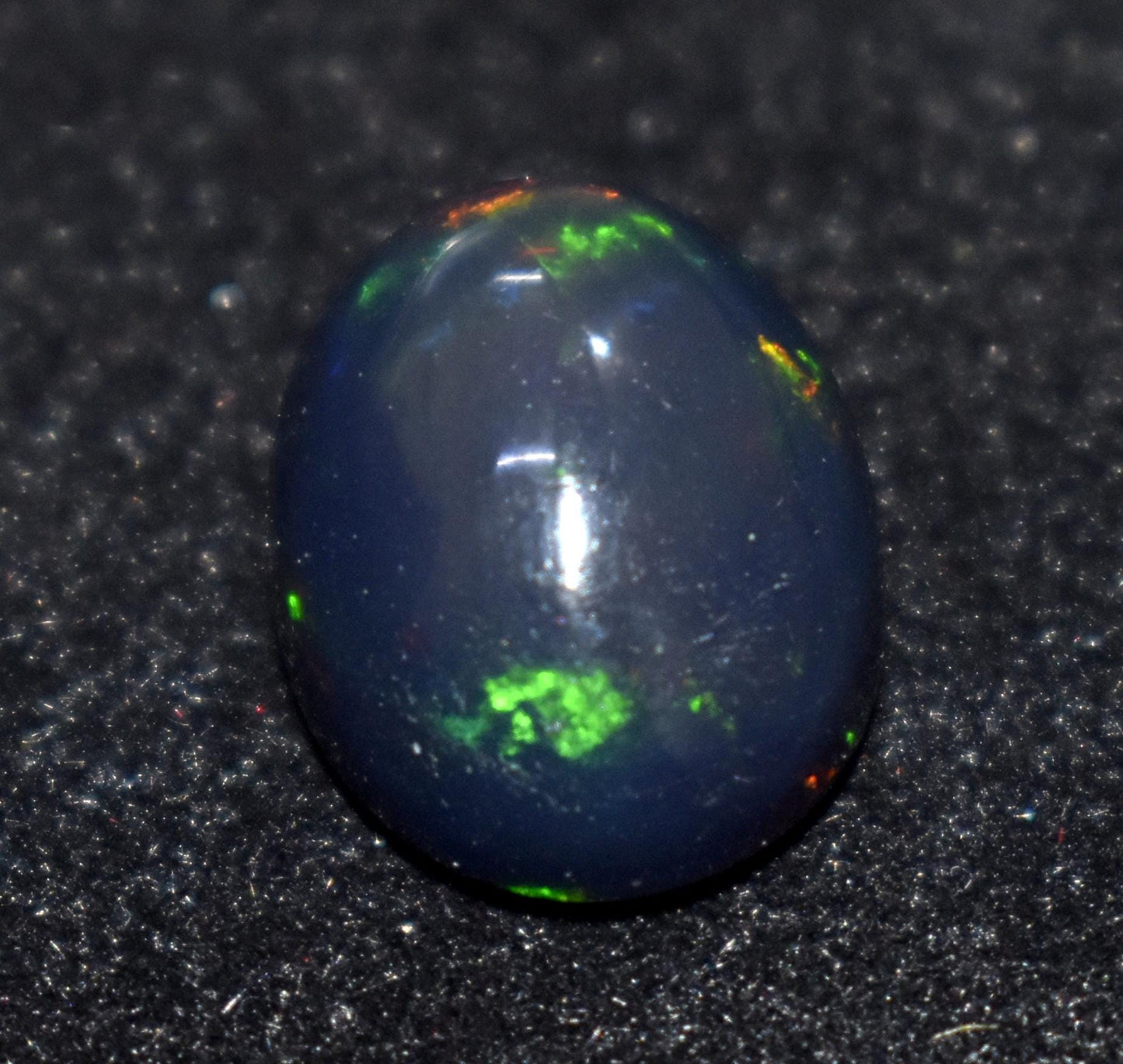 100% Natural Black Opal, Oval Welo Fire, Cabochon Loose Gemstone, 4.10 Ct, Size-9.5x14.5x5mm, For Jewelry Making, Gift For Her,