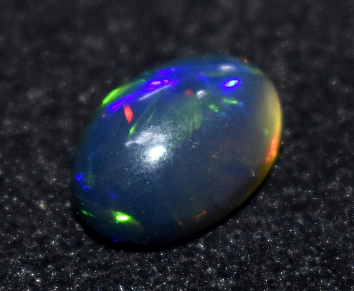 Opal, 100% Natural Black Opal, Oval Welo Fire, Cabochon Loose Gemstone, 4.00 Ct, Size-13x19x6mm, For Jewelry Making, Gift For Her,