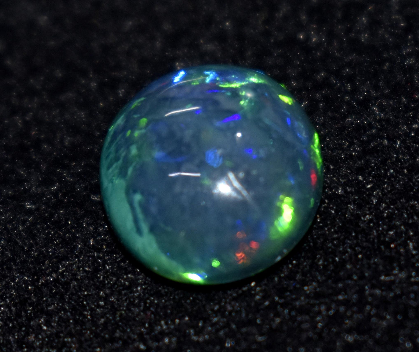 Opal, 100% Natural Black Opal, Oval Welo Fire, Cabochon Loose Gemstone, 2.90 Ct, Size-11x12.5x5mm, For Jewelry Making, Gift For Her,