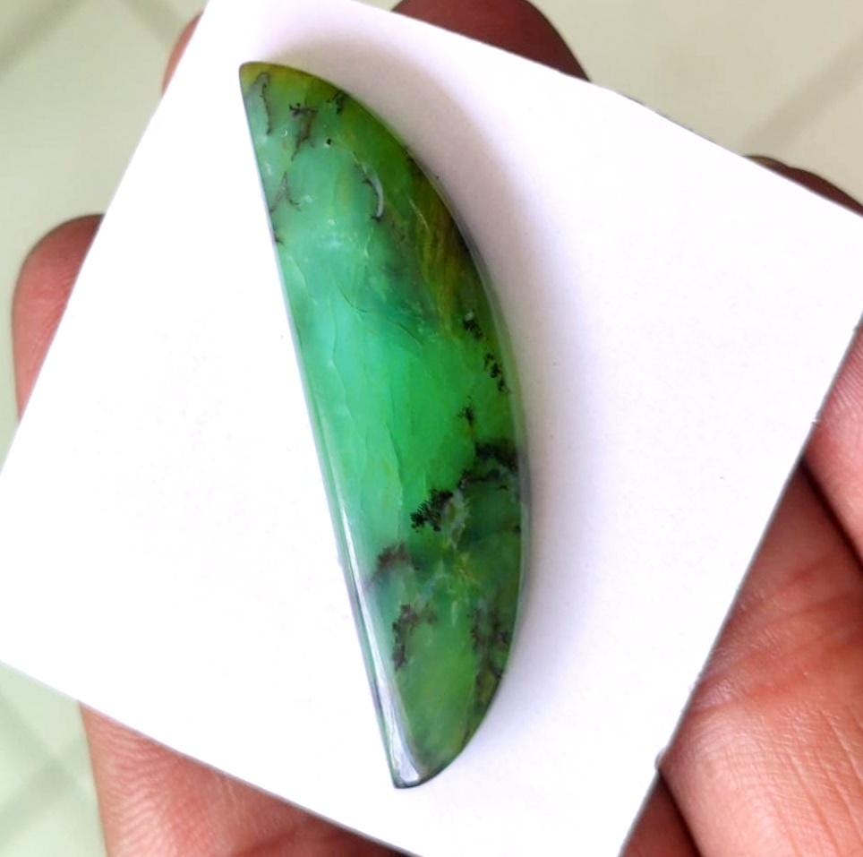 100% Natural Peruvian Opal, Fancy Shape Cabochon Loose Gemstone, 28.00 Carat, Size-47x13x7mm, For Jewelry Making, Gift For Her, Pieces-1