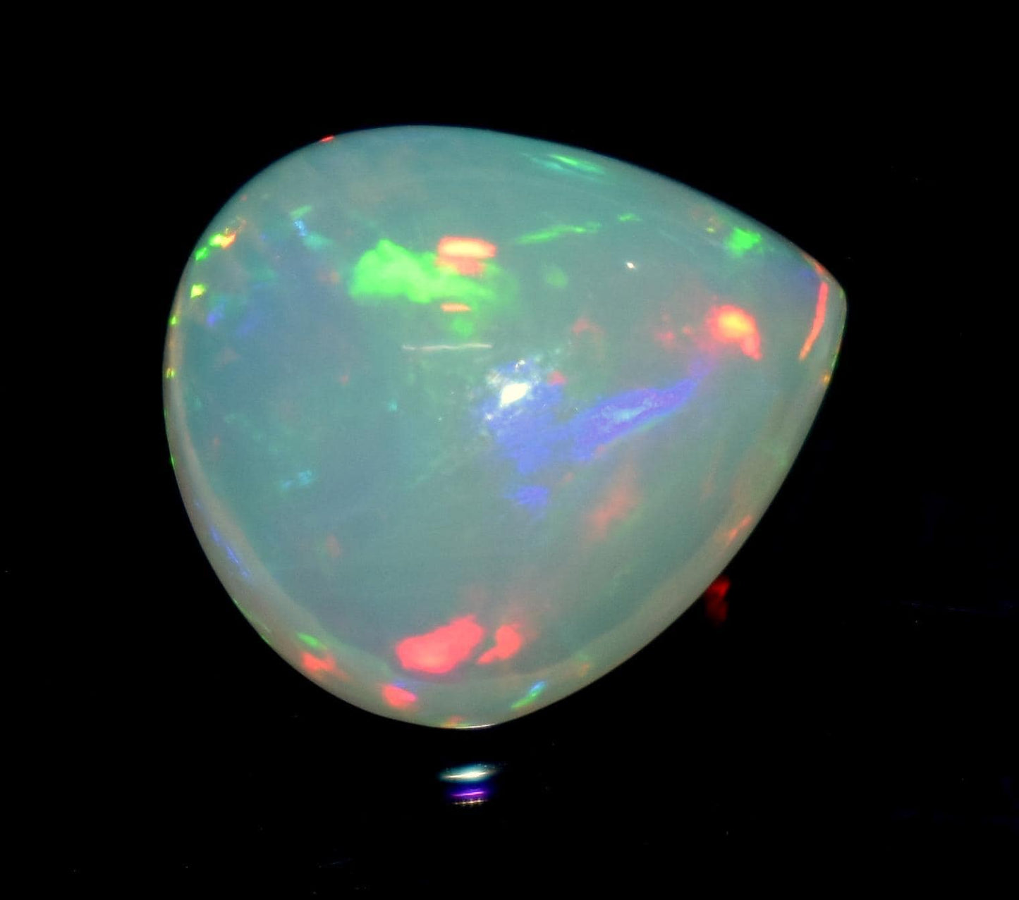 100% Natural Ethiopian Opal, Pear Welo Fire Cabochon Loose Gemstone, 4.20 Carat, Size-12x13.5x6.5mm, For Jewelry Making, Piece-1