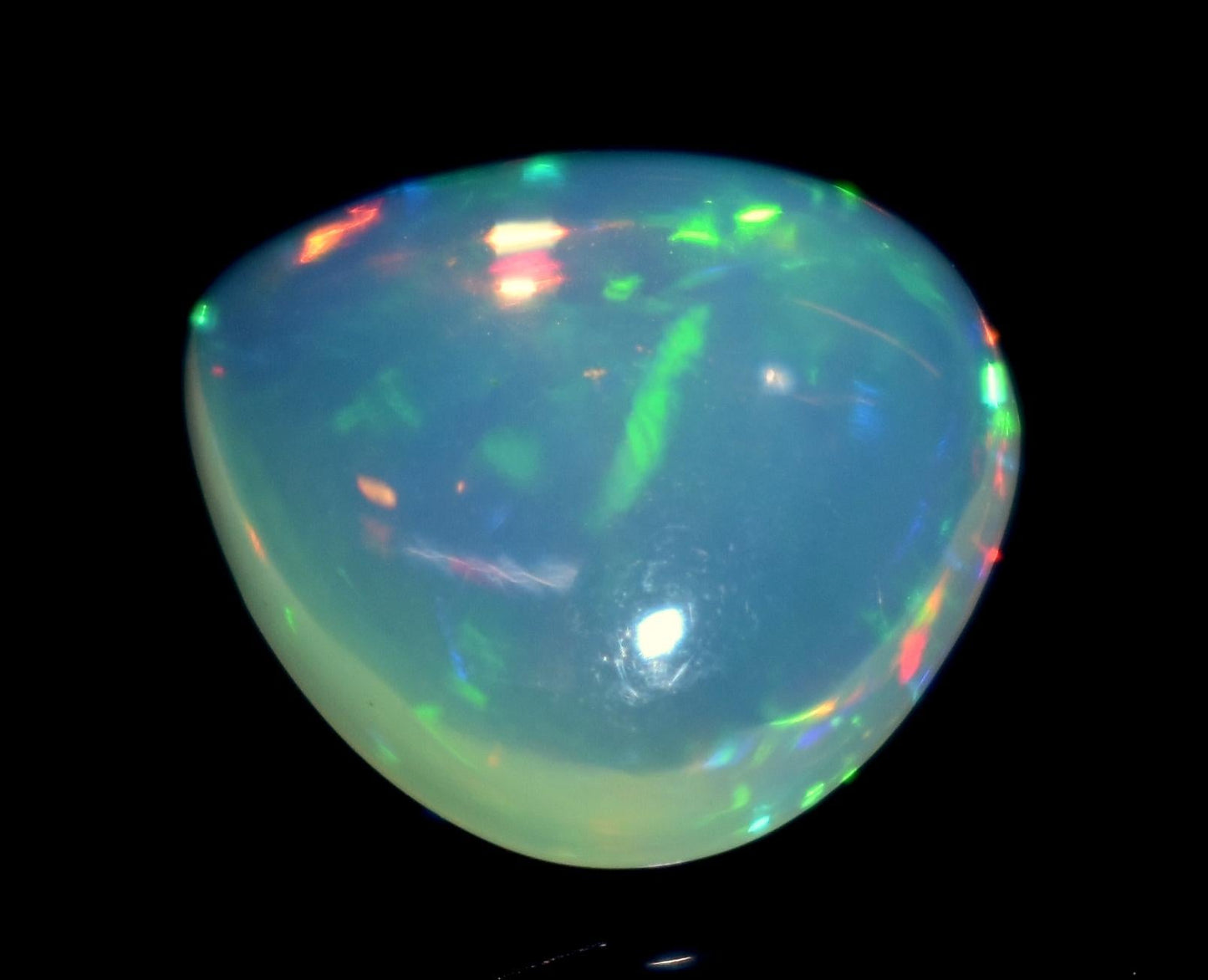 100% Natural Ethiopian Opal, Heart Shape Welo Fire Cabochon Loose Gemstone, 2.75 Carat, Size-11.5x12.5x4.5mm, For Jewelry Making, Piece-1