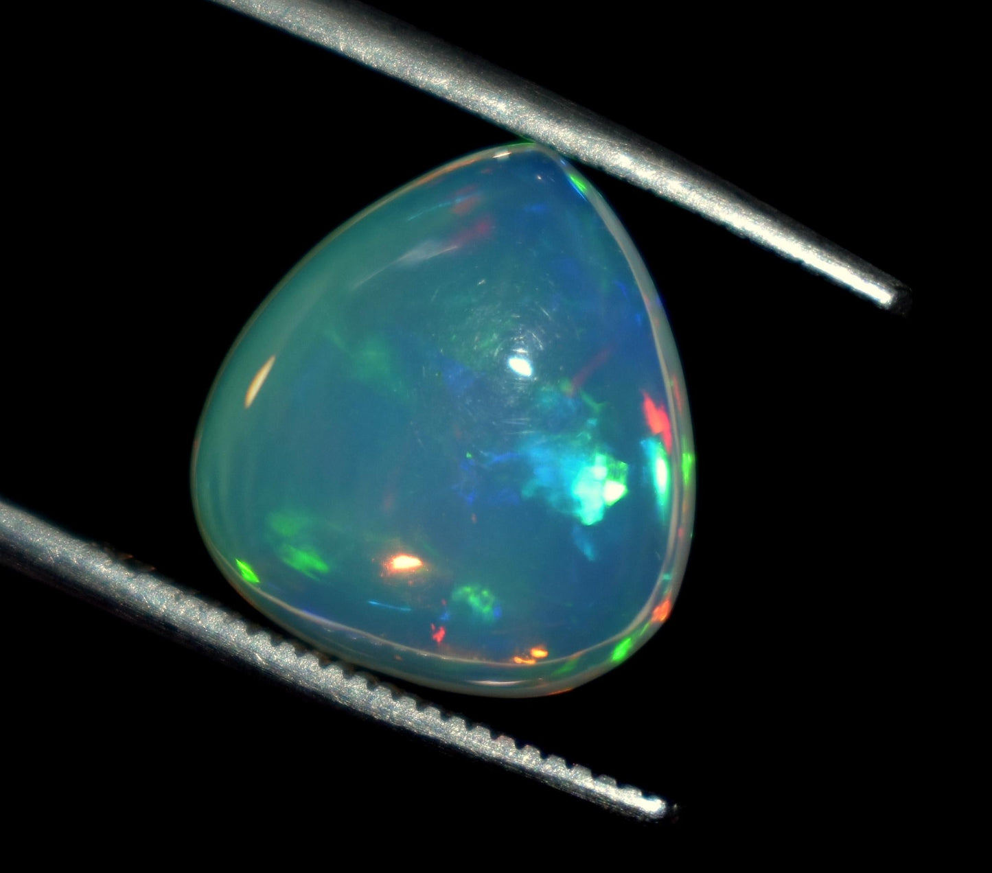 100% Natural Ethiopian Opal, Heart Shape Welo Fire Cabochon Loose Gemstone, 2.75 Carat, Size-11.5x12.5x4.5mm, For Jewelry Making, Piece-1