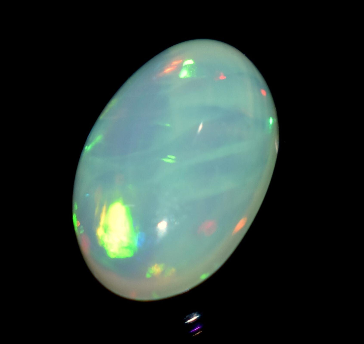 Ethiopian Opal, Oval Welo Fire Cabochon Loose Gemstone, 3.10 Carat, Size-9.5x15x5mm,