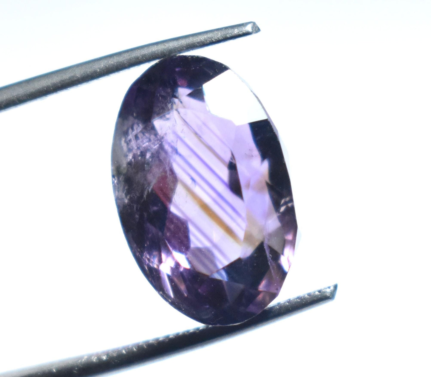 Amethyst, 100% Natural Purple Amethyst, Oval Faceted Loose Gemstone, 8.70 Carat, Size-10x15x2mm, For Jewelry Making,