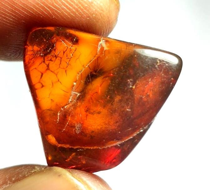 Natural Baltic Amber, Welo Polish Rough Amber Gemstone, 10.40 Carat, Size-22x22x8mm, For Amber Healing,