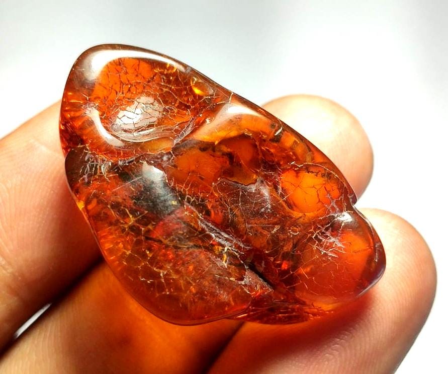 100% Natural Baltic Amber, Welo Polish Rough Amber Gemstone, 23.40,Carat, Size-33x22x14mm, For Home Decor,