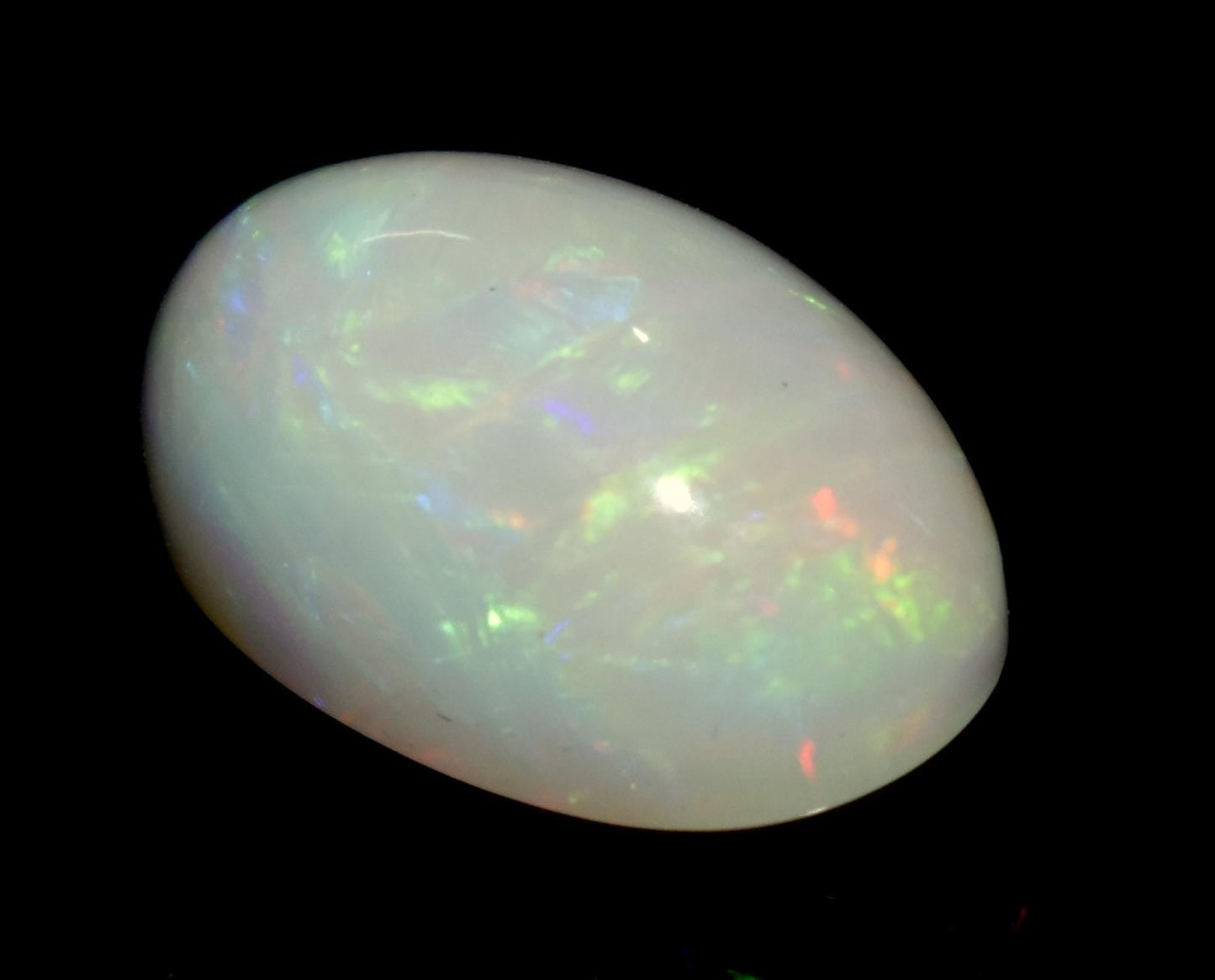 Opal, 100% Natural Ethiopian Opal, Oval Welo Fire Cabochon Loose Gemstone, 8.00 Carat, Size-17x11x9mm, For Jewelry Making,