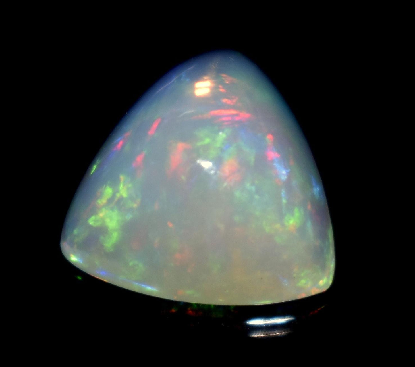 100% Natural Ethiopian Opal, Trillion Cabochon Loose Gemstone, 3.70 Carat, Size-12x11.5x6.5mm, For Jewelry Making,