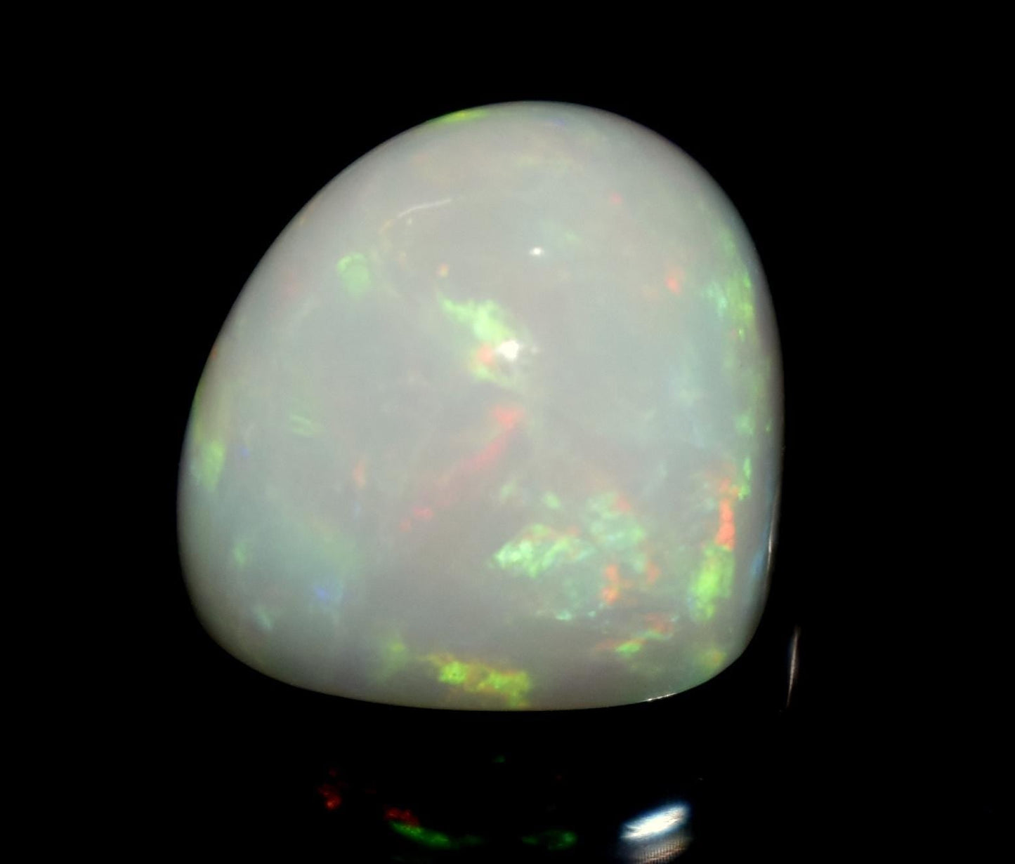 Ethiopian Opal, Heart Shape Cabochon Loose Gemstone, 7.50 Carat, Size-14x12x9mm,