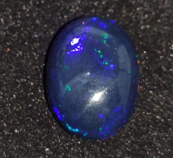 Opal, Natural Black Ethiopian Opal, Oval Welo Fire Cabochon Loose Gemstone, 6.00 Carat, Size-11.5x14.5x7.5mm, For Jewelry Making,