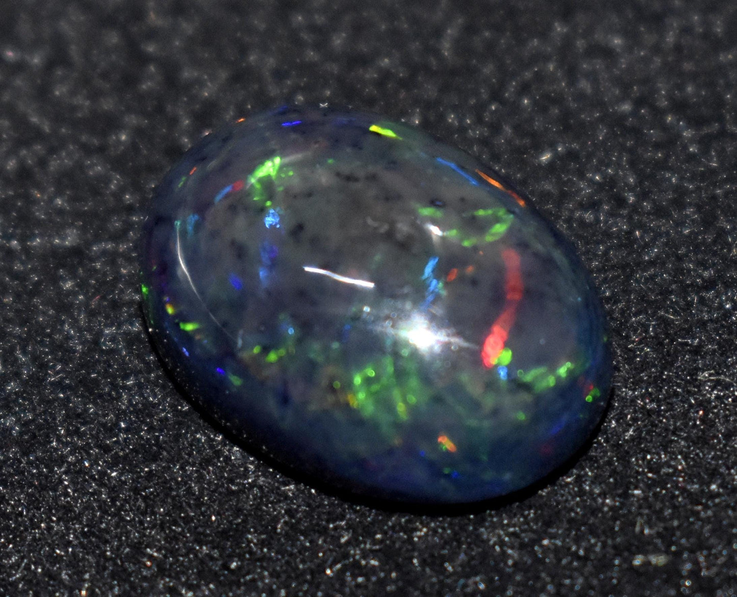 Opal, 100% Natural Black Opal, Oval Welo Fire, Cabochon Loose Gemstone, 10.00 Ct, Size-14x20x8mm, For Jewelry Making, Gift For Her,