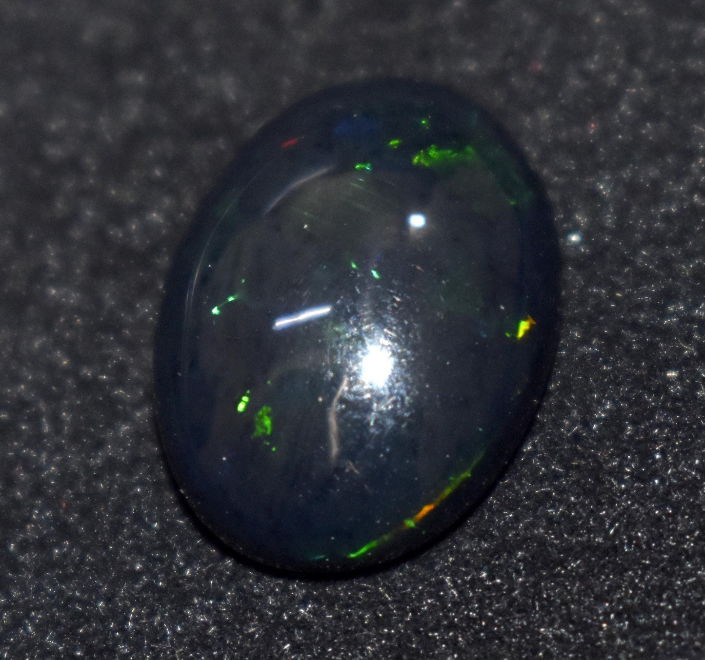 100% Natural Black Opal, Oval Welo Fire, Cabochon Loose Gemstone, 6.60 Ct, Size-13X18X6mm, For Jewelry Making, Gift For Her,