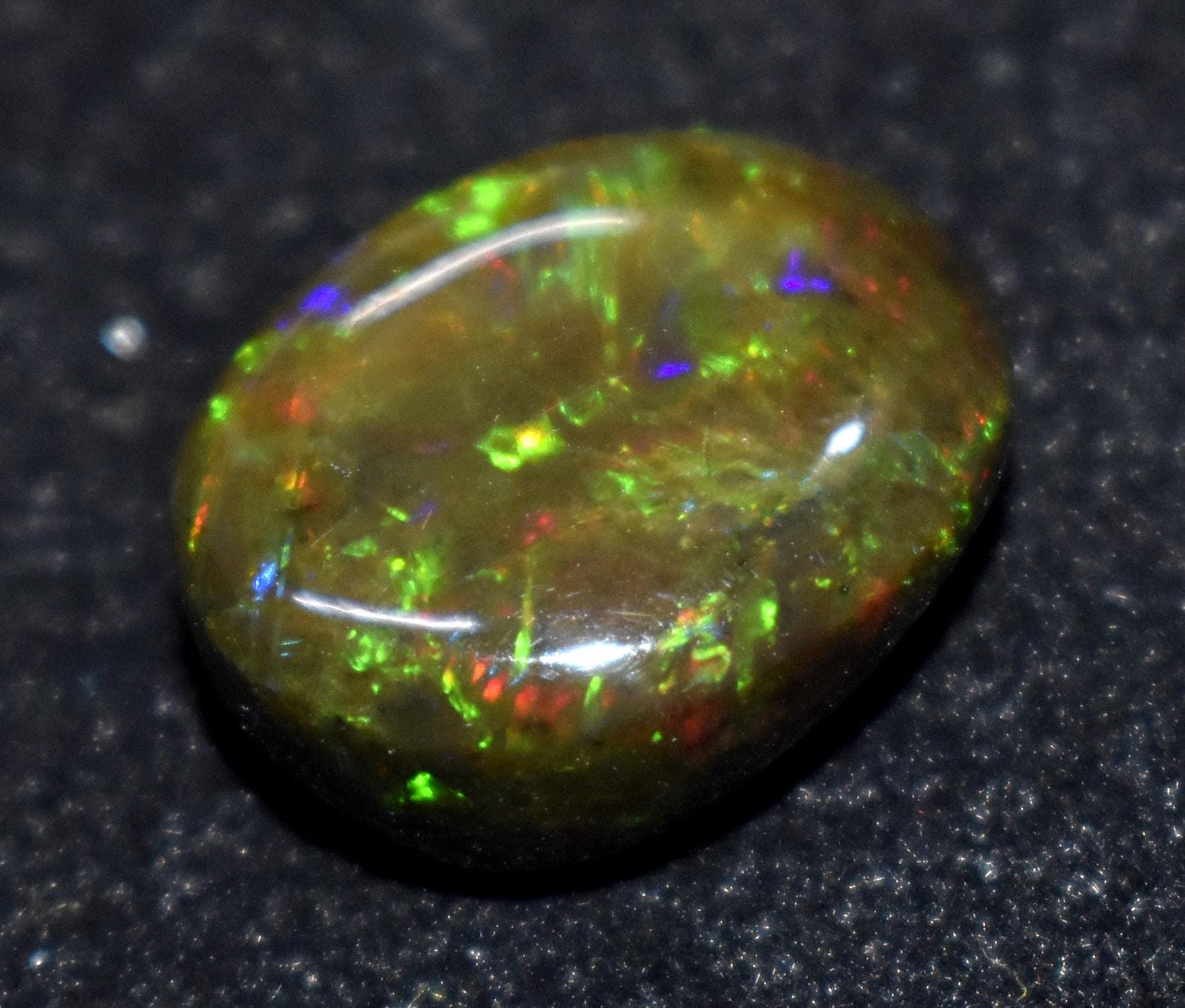 100% Natural Black Opal, Oval Welo Fire, Cabochon Loose Gemstone, 11.15 Ct, Size-14X17X8mm , For Jewelry Making, Gift For Her,