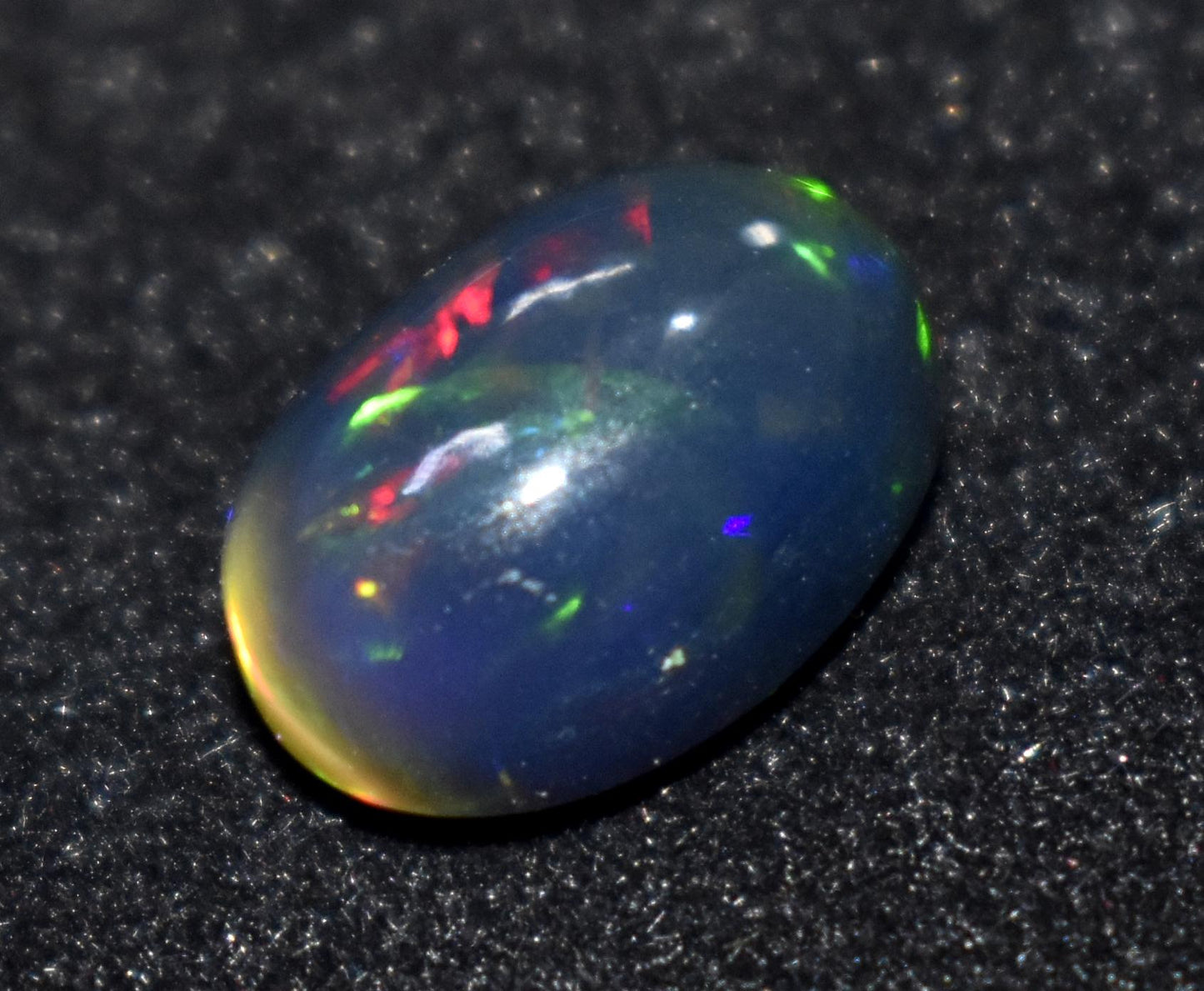 Opal, 100% Natural Black Opal, Oval Welo Fire, Cabochon Loose Gemstone, 4.00 Ct, Size-13x19x6mm, For Jewelry Making, Gift For Her,