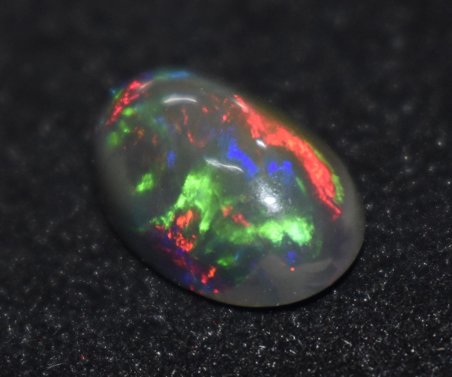 Opal, 100% Natural Black Opal, Oval Welo Fire, Cabochon Loose Gemstone, 4.70 Ct, Size-10x14.5x6.5mm, For Jewelry Making, Gift For Her,