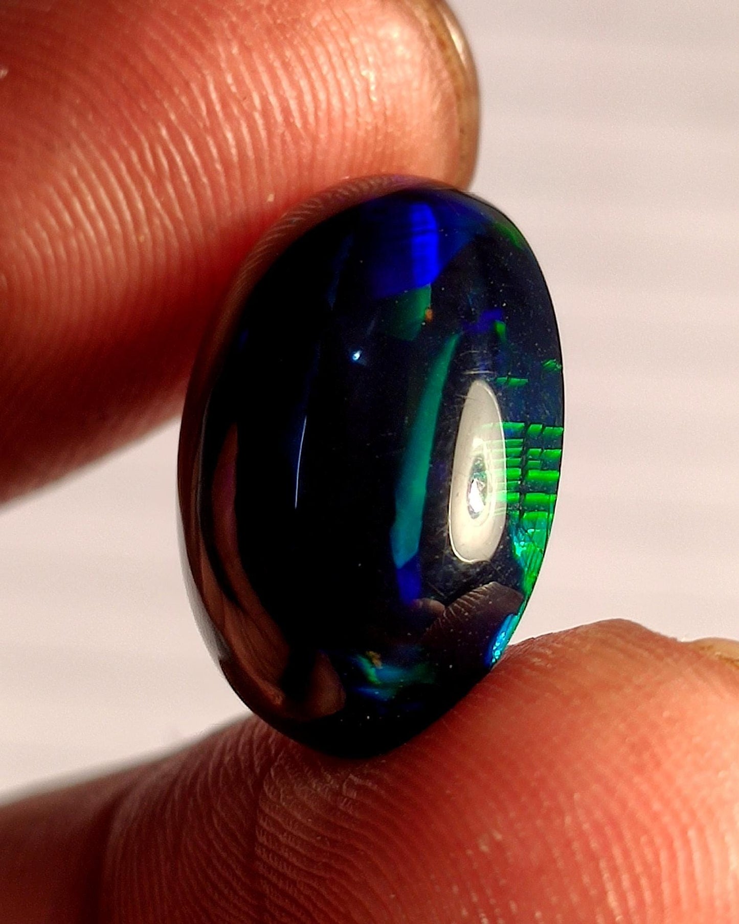 AAA++ Natural Black Opal, Ethiopian Opal Welo Black Opal, Oval Cabochon Loose Gemstone, 7.20 Carat, Size-18x13x7mm, For Jewelry Making